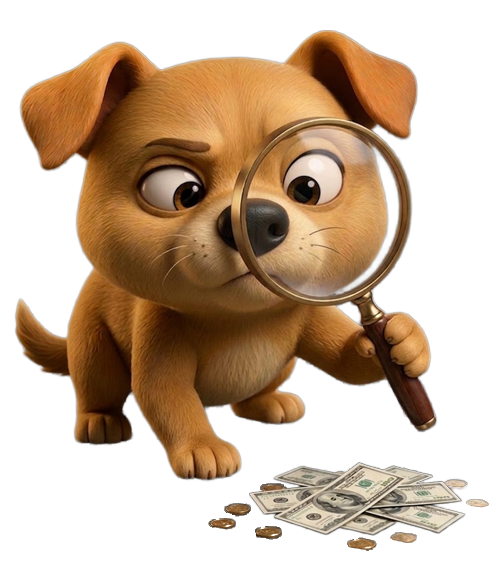 Caramelo investigando suas finanças
